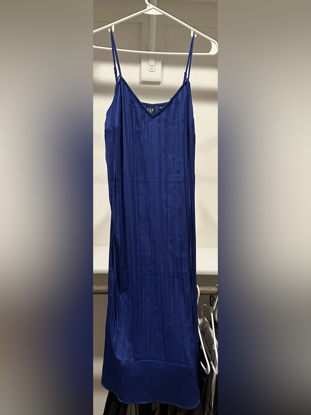 GAP Navy Pleated Maxi Skirt